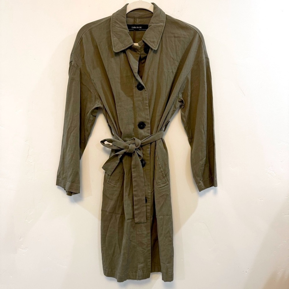 ZARA forest green dress